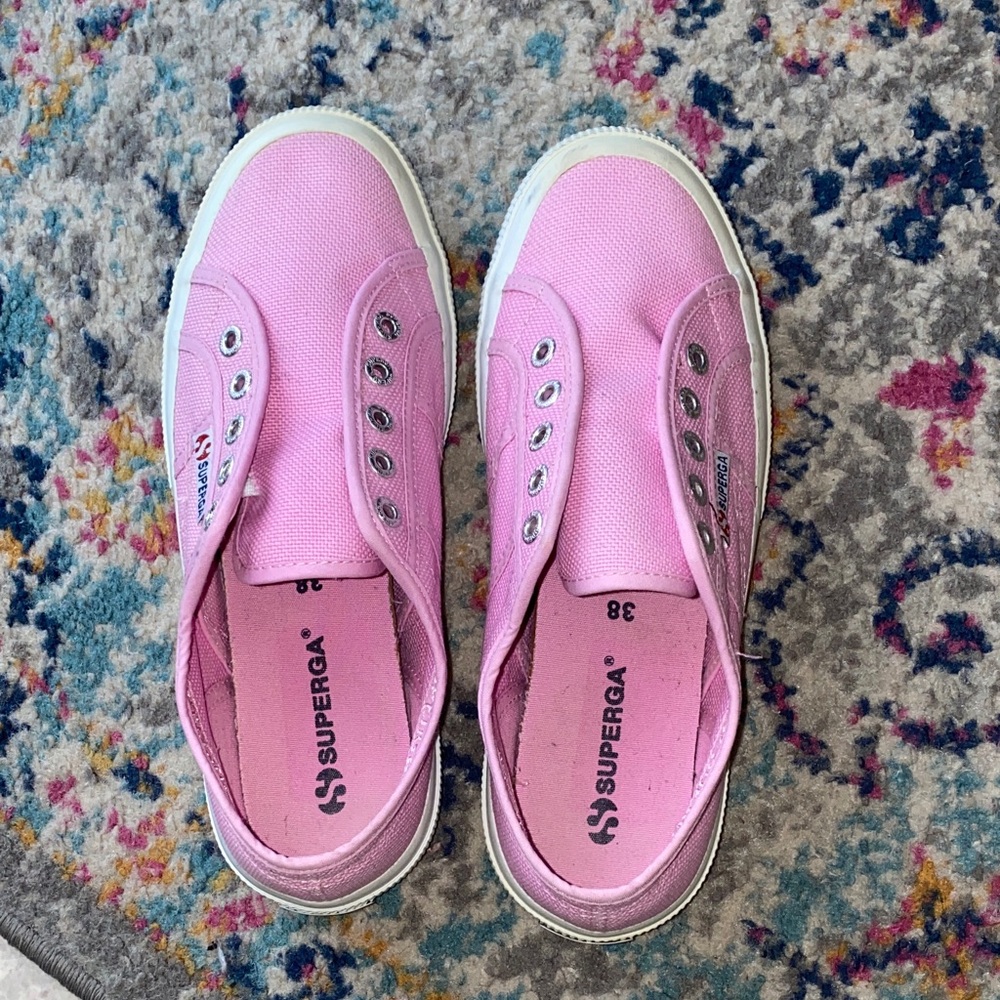 EUC Superga Women's Light Pink Sneakers, Sz. 38